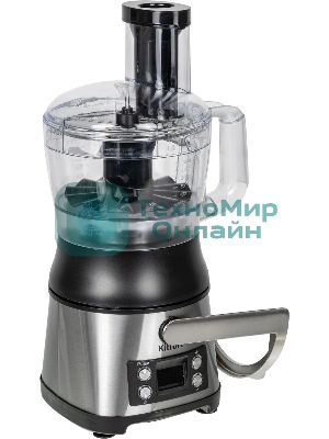Кухонный комбайн Kitfort KT-1395 800Вт серебристый/черный