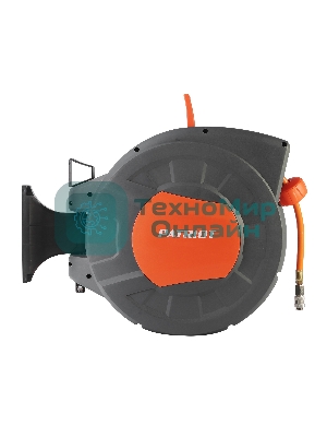 Шланг Patriot 520002440 пневматический армированный на автоматической катушке PHC 15/16H (прямой, гибрид , длина 15 м, диаметр 10х16, раб/макс давление  20/60 бар, мин/макс температура -5/45С, быстросъем рапид, резьба 1/4