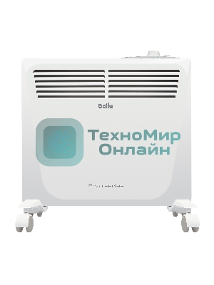 Конвектор электрический Ballu Enzo BEC/EZMR-1000 белый, 1000 Вт, 15 м2, термостат