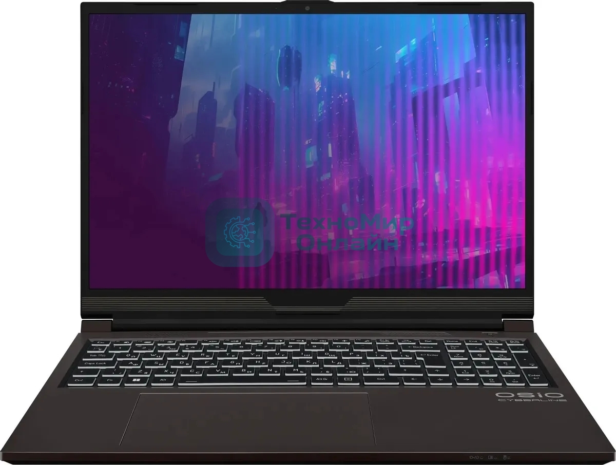 Ноутбук Osio CyberLine C160i-003 коричневый Core i5 12600H 16Gb SSD 512Gb NVIDIA GeForce RTX 4060 8Gb 16