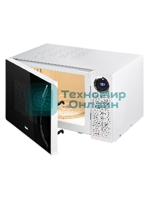Микроволновая печь BBK 23MWG-930S/BW белый/черный, 23 л, 900 Вт, переключатели - сенсор