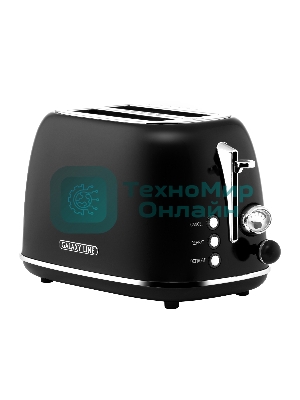 Тостер Galaxy Line GL 2920, магия черного, металл, 900 Вт, 6 степеней поджарки