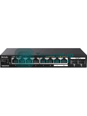 Коммутатор сетевой Tenda TEM2010X Настольное исполнение 8x10Base-T/100Base-TX/1000Base-T 2xSFP+ 12 Вт TEM2010X