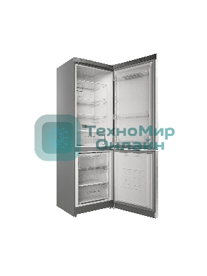 Холодильник Indesit ITS 5180 XB нержавеющая сталь двухкамерный 220/78л морозилка снизу, No Frost