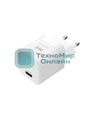 Сетевое зарядное устройство MORE CHOICE (4620202555854) NC86a 1Type-C 3.0A PD 20W для Type-C Type-C, белый