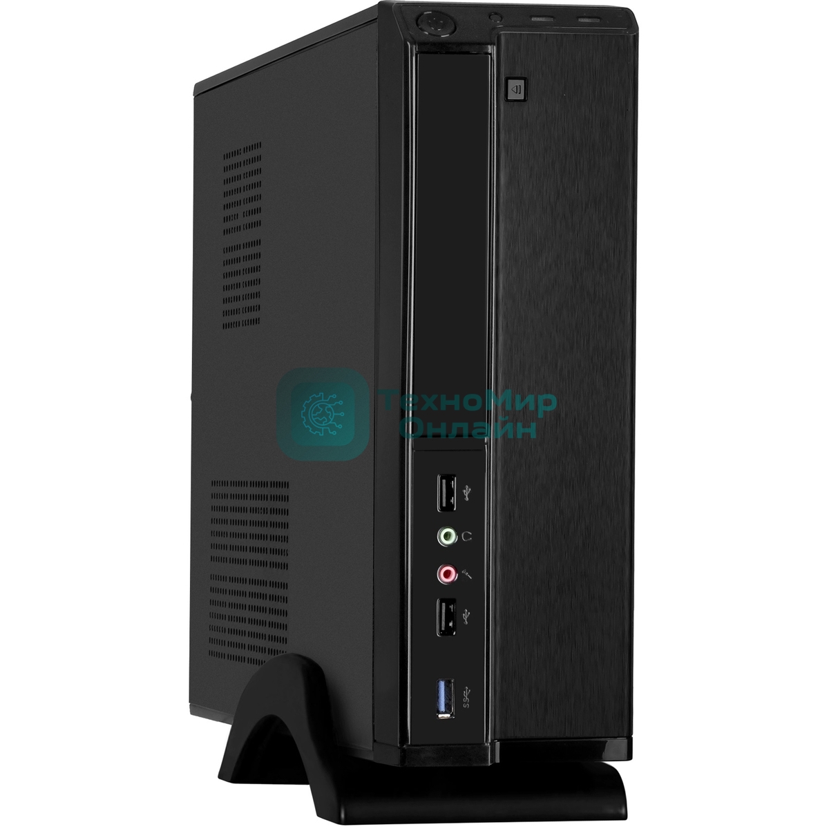 Компьютерный корпус Desktop ExeGate MI-207U (mini-ITX/mATX, без БП, 2хUSB+1хUSB 3.0, аудио, черный)