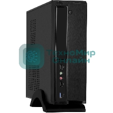 Компьютерный корпус Desktop ExeGate MI-207U (mini-ITX/mATX, без БП, 2хUSB+1хUSB 3.0, аудио, черный)