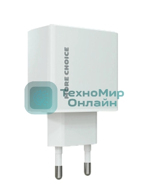 Сетевое зарядное устройство MORE CHOICE (4610196408922) NC60i, белый