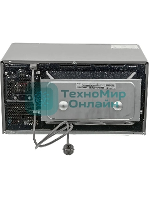 Микроволновая печь Samsung MG23K3515AS/BW серебристый/черный, 23 л, 800 Вт, переключатели - кнопки, поворотный механизм