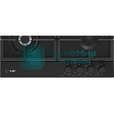 Газовая варочная поверхность Indesit THPM 642 WS/BL/I, черный