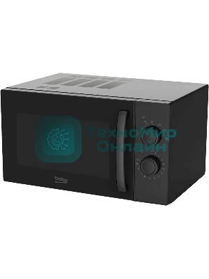 Микроволновая печь Beko SOLO MOF23300B черный, 23 л, 900 Вт, переключатели - поворотный механизм