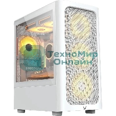 Компьютерный корпус Aerocool/Formula Air Mesh G3 белый без БП mATX 4x120мм 2x140мм 2xUSB 3.0 audio bott PSU