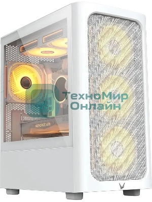 Компьютерный корпус Aerocool/Formula Air Mesh G3 белый без БП mATX 4x120мм 2x140мм 2xUSB 3.0 audio bott PSU