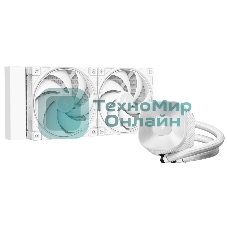 Система водяного охлаждения Deepcool LE240 V2 Pure Soc-AM5/AM4/1200/1700/1851 белый 4-pin 28.2-31.6dB Al 220W 1266gr Ret (R-LE240PURE-WHLNMD-G-1)