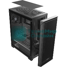 Корпус без блока питания Raijintek ARCADIA 41, Midi-Tower, TG, 1x120мм, 2xUSB-A 3.0 + 1xUSB-C, ATX, mATX, mITX Black