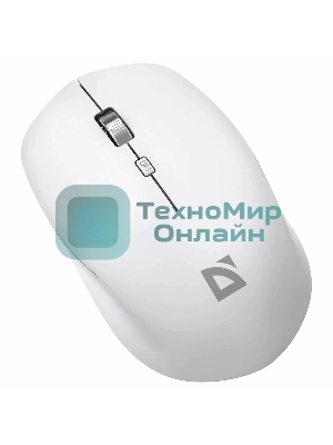Мышь беспроводная Defender Velvet MB-406 белый, 1600 dpi, радиоканал, Bluetooth, USB, кнопки - 4