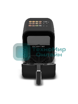 Аэрогриль Galaxy Line GL2532 черный, 1800 Вт, 4.5 л, сенсор, 11 программ