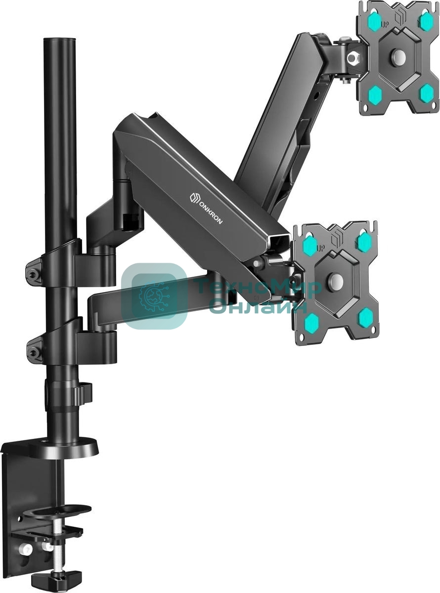 Кронштейн (держатель) ONKRON G140 для двух мониторов 13