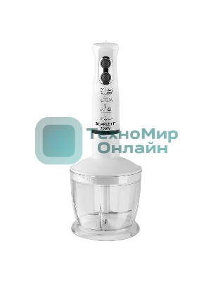 Блендер погружной Scarlett SC-HB42M33 белый, 700 Вт, 4 в 1