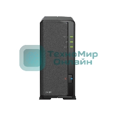 СХД SYNOLOGY настольное исполнение 1BAY NO HDD DS124