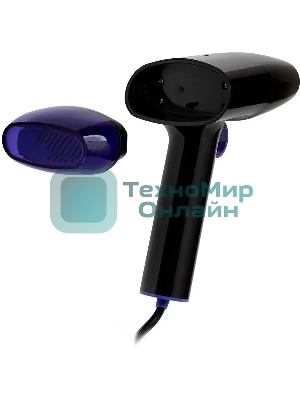 Отпариватель Kitfort КТ-9114 черный/фиолетовый, 1500 Вт, 20 г/мин, 110 мл