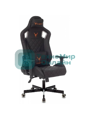 Кресло Knight OUTRIDER черный, экокожа, 120 кг, механизм качания