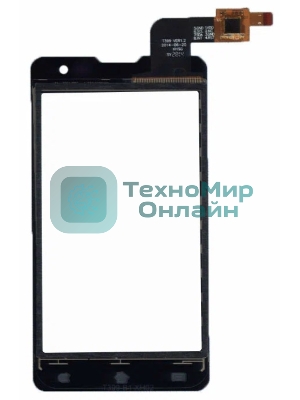 Сенсорное стекло (тачскрин) T399 VER1.2 для DNS S4003, черное