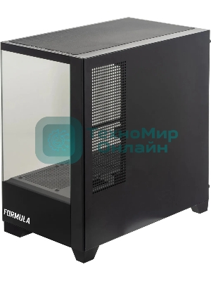 Компьютерный корпус AeroCool/Formula Cristal Z1M черный без БП mATX 2xUSB 2.0 1xUSB 3.0 audio bott PSU