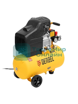 Компрессор воздушный Denzel DC1500/24 прям. привод, 1,5 кВт, 24 литра, 220 л/мин