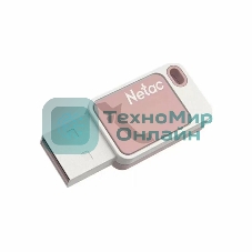 Флешка USB Netac UA31 (NT03UA31N-064G-20PK), 64Gb, USB 2.0, R/W 110/45, розовый/белый