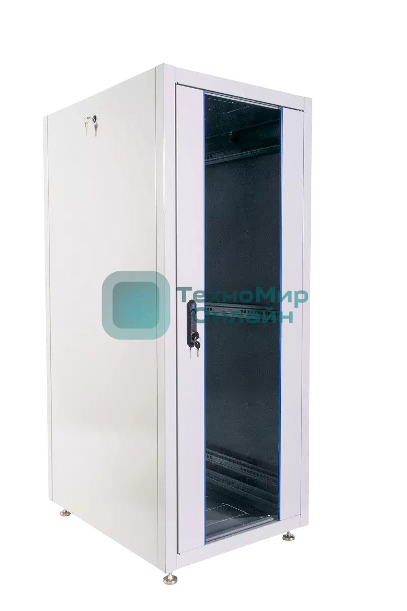 Шкаф телекоммуникационный напольный ЦМО ШТК-Э, IP20, 30U, 1454х600х1000 мм (ВхШхГ), дверь: стекло, боковая панель: сплошная, разборный, серый