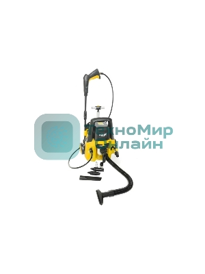 Минимойка-пылесос Huter W150-MF желтый/черный, 1700 Вт, 365 л/ч, 8 м