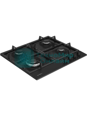 Газовая варочная поверхность Indesit THPM 642 WS/BL/I, черный