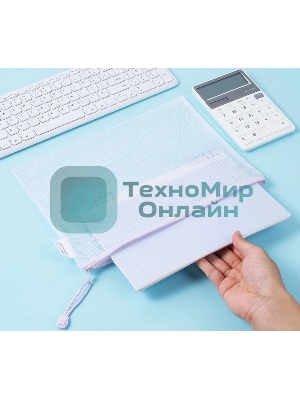 Папка на молнии ZIP Deli Colorful EF280 A4 ПВХ 0.23мм, ассорти