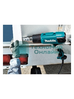 Фен Makita HG 6031 VK 1800Вт 250-500л/мин с регулировкой, с насадками, кейс