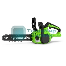 Цепная пила аккумуляторная GreenWorks GD24CS30K4, 24V, 30 см, бесщеточная, c АКБ 4 А·ч и ЗУ (2007007UB)