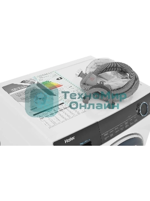 Стиральная машина Haier HWD80-BP14979 белый, загрузка фронтальная 8 кг, 5 кг - сушка, 1400 об/мин, класс: B