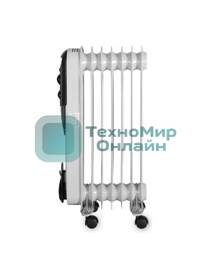 Обогреватель масляный Ресанта ОМПТ-7Н (7 секций) белый, 1500 Вт, 15 м2, термостат 67/3/3