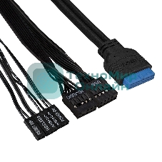 Компьютерный корпус Miditower ExeGate CP-603-UNS500 (ATX, БП UNS500 с вент. 12см, 2хUSB, аудио, черный)