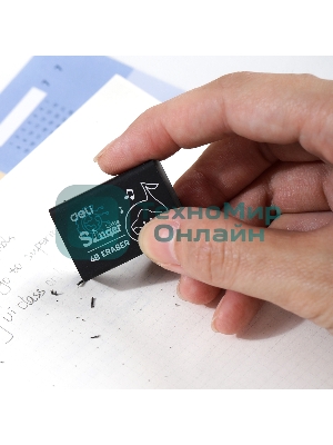 Ластик Deli Little Singer EH316 32x22x12.5мм черный