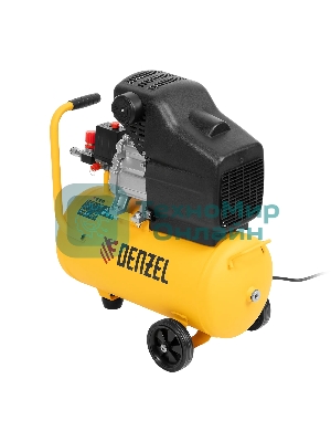 Компрессор воздушный Denzel DC1500/24 прям. привод, 1,5 кВт, 24 литра, 220 л/мин
