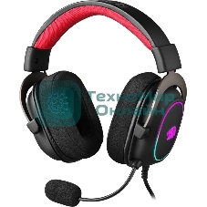 Гарнитура Redragon Zeus X чёрный, проводная, USB, подсветка