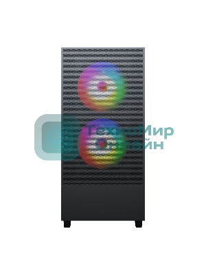 Компьютерный корпус ACD Citadel 106 ATX, черный, USB 3.0x1, USBx2+HD audio,1x12см ARGb rear+2x14см ARGb front,TG