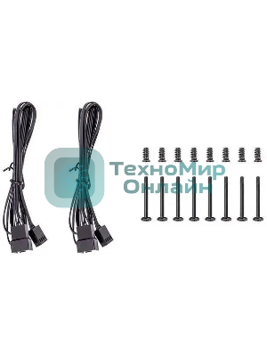 Комплект вентиляторов для корпуса Thermaltake CT140 (2 шт.) черный, 140 мм, 1500 об/мин, 30.5 дБ, 4 pin