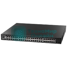 Коммутатор 48 x GE + 2 x 10G SFP+ ports + 1 x expansion slot (for dual 10G SFP+ ports) L3 Stackable Switch, w/1 x RJ45 console port, 1 x USB type A storage port, RPU connector, Stack up to 4 units,PoE Budget max. 780W Edge-corE ECS4620-52P
