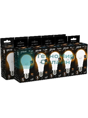 Лампа светодиодная Gauss A70 22Вт цок.: E27 груша 220B св. свеч. бел. теп. (упак.: 10 шт)