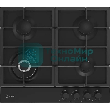Газовая варочная поверхность Indesit THPM 642 WS/BL/I, черный