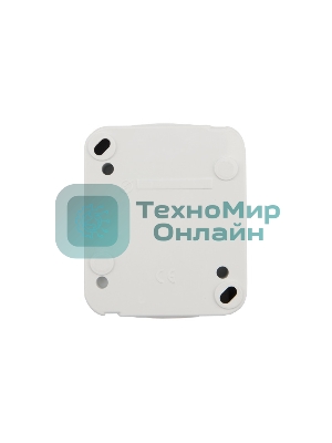 Розетка одноместная Kranz Mini OG открытой установки с заземлением, IP54 белая