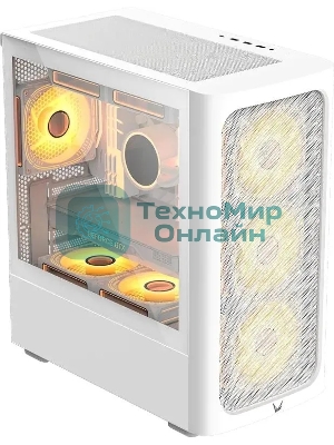 Компьютерный корпус Aerocool/Formula Air Mesh G3 белый без БП mATX 4x120мм 2x140мм 2xUSB 3.0 audio bott PSU
