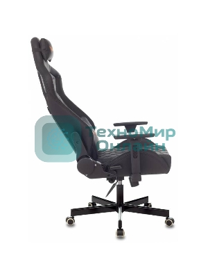 Кресло Knight OUTRIDER черный, экокожа, 120 кг, механизм качания